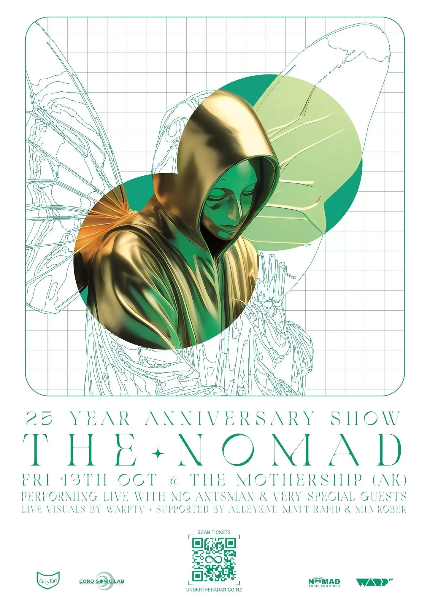 Vintage The Nomad gig poster